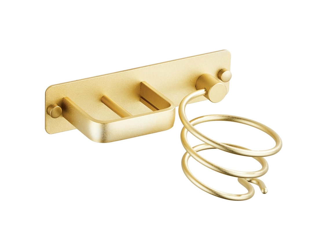 Suporte Para Secador De Cabelo, Chapinha Com Organizador Cabos, Parede Em Metal Armazenar Secadores Chapinhas, Escovas Cabelo E Muito Mais (