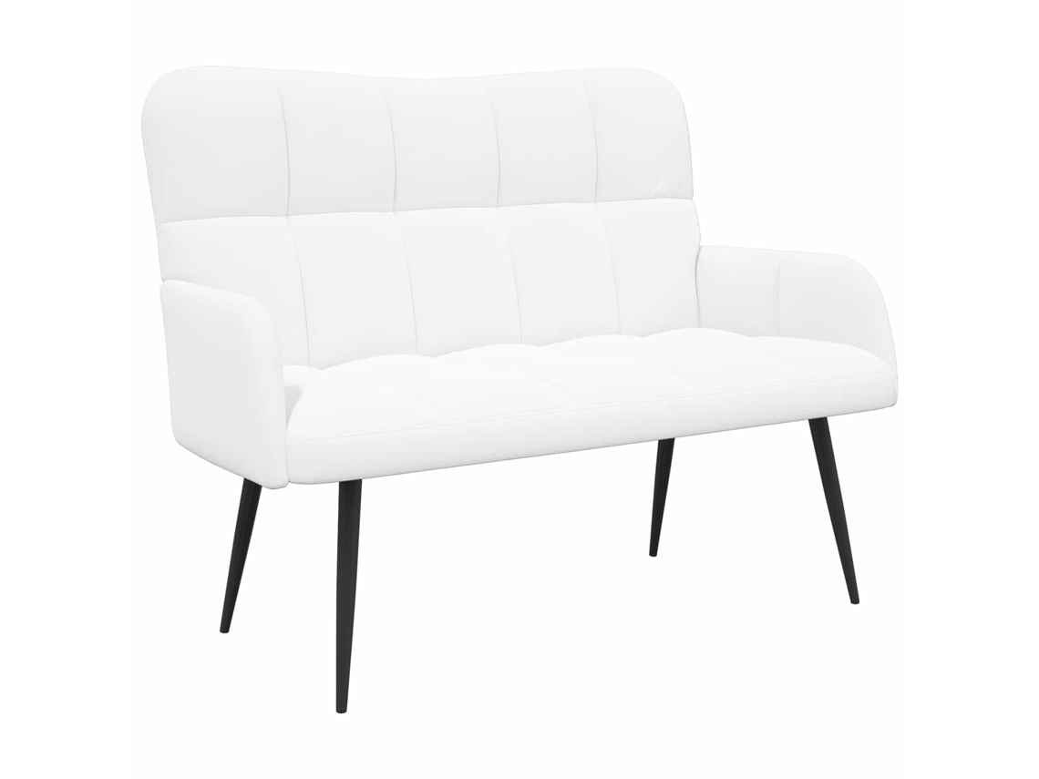 Sofá para 2 Pessoas Branco 115 X 61 X 87 Cm Tecido MAISON EXCLUSIVE