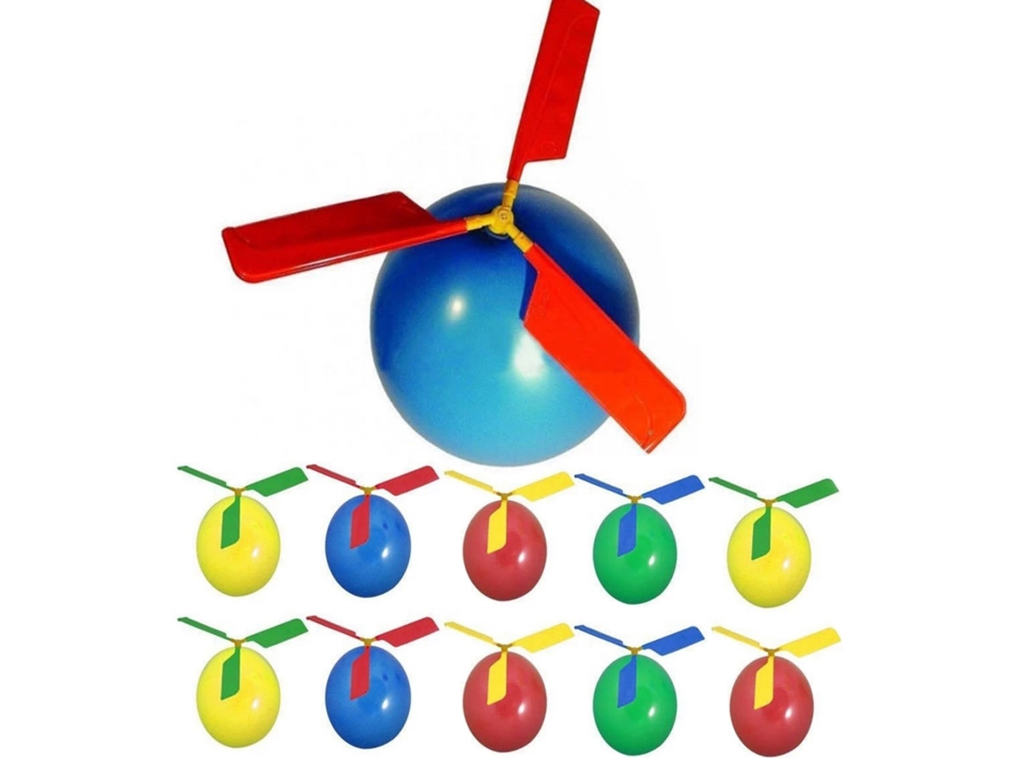 Mali 10 Pcs Helicóptero de Balão Brinquedo Voador para Crianças 3 5 Anos Festa Presente