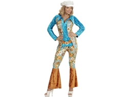 Fato de Hippie Azul Veludo Feminino