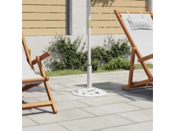 Base Para Guarda Sol 9 Kg 40 Cm Ferro Fundido Branco DKD HOME DECOR