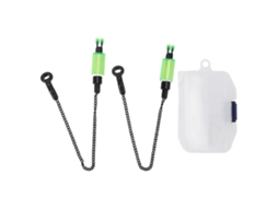 Alarme de Pesca Portátil Indicador de Mordida Verde 2pcs