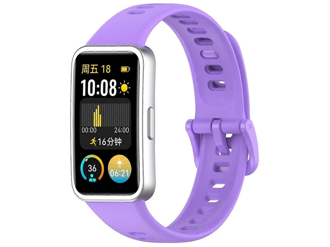 Pulseira De Silicone Brilhante Com Botão De Unha Xdfind Para Huawei Band 10 / 9 / 8