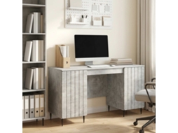 Vidaxl Mesa Cinzento Cimento 142,5 X 50 X 75 Cm Derivados De Madeira