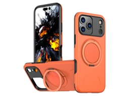 Capa Para Iphone 17 Com Suporte Integrado, Laranja