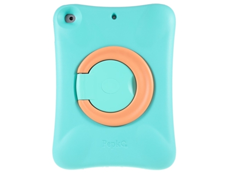 Capa de Eva PEPKOO À Prova de Choque com Suporte Giratório de 360 para Ipad 10.2 2020 2019 Luz Verde