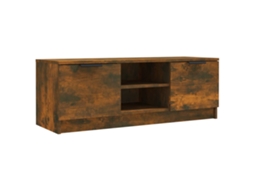Tv Cabinet, Tv Cabinets Vidaxl Marrom Madeira Processada (n/a)