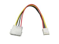 Cabo De Alimentação De 20 Cm Com 4 Pinos, De Metal, Para Disquete, Compatível Com Computadores E Pcs. Aquaforge
