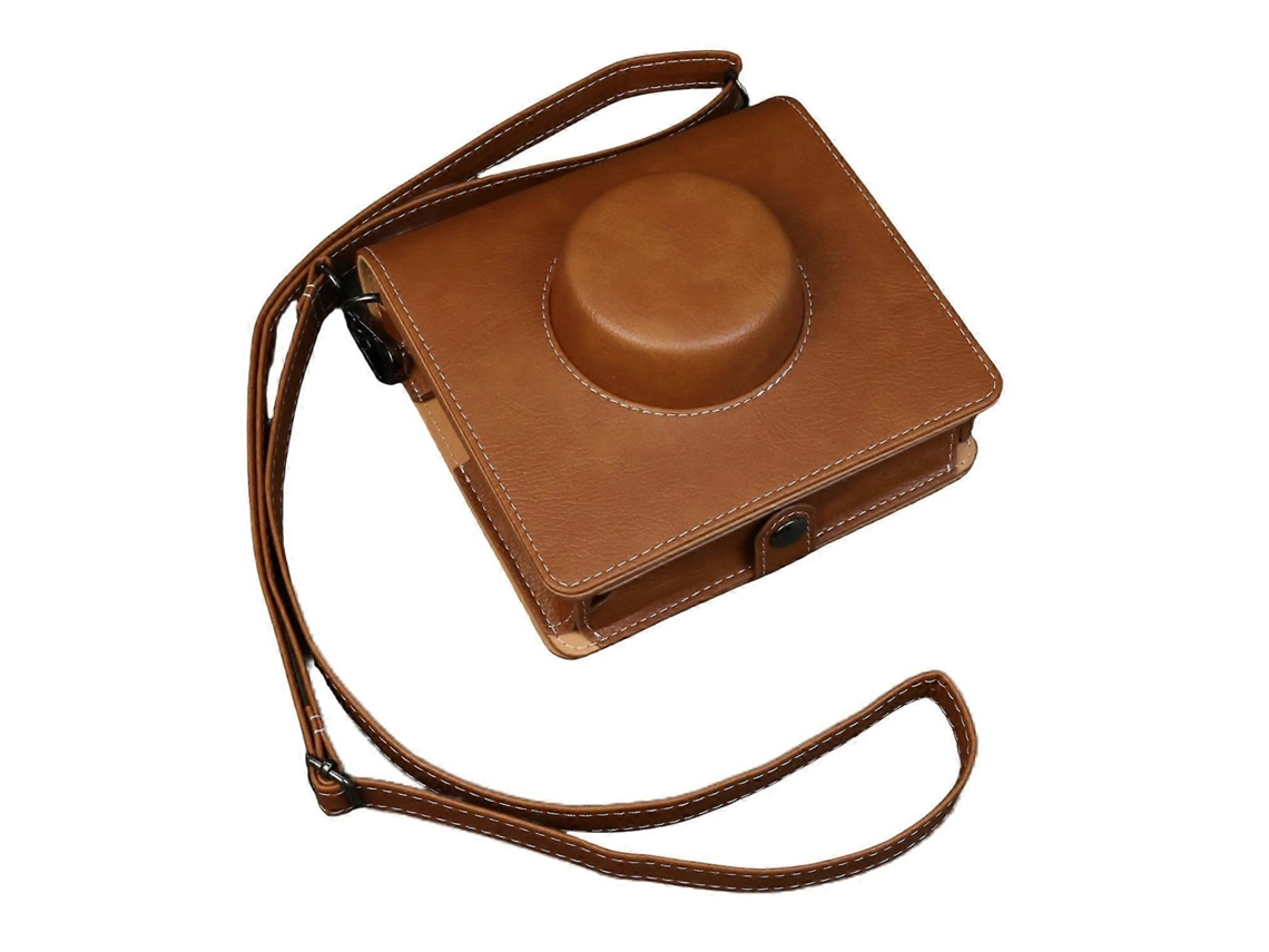 Bolsa Para Câmera C4r Para Fujifilm Instax Wide Evo Portátil De Couro Pu E3m, Capa Protetora Com Alça De Ombro Wellngs Brilvibera