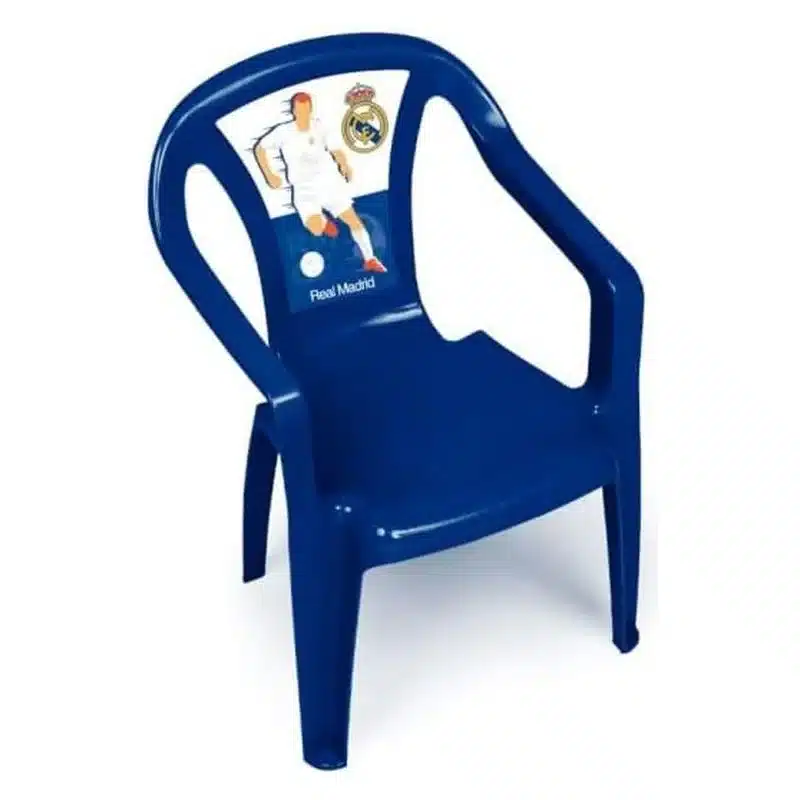 Silla Plástico Infantil Azul Real Madrid Cf Tamaño Estándar Rm13735 Arditex Arditexp24