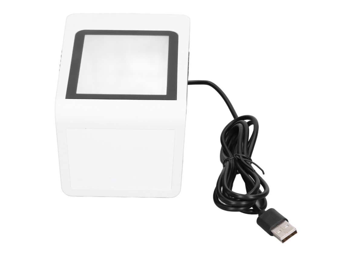 Leitor de Código de Barras Desktop Usb Sem Mão, Leitor QR Automático para PC POS