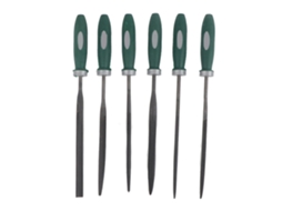 Conjunto 6 ferramentas de modelagem com diamante para polir jade madeira cerâmica metal 180x5mm S/MARCA
