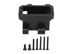 Suporte De Servo De Direção Em Liga De Alumínio Para Veículo Controle Remoto Sledge 1/8 4wd Preto