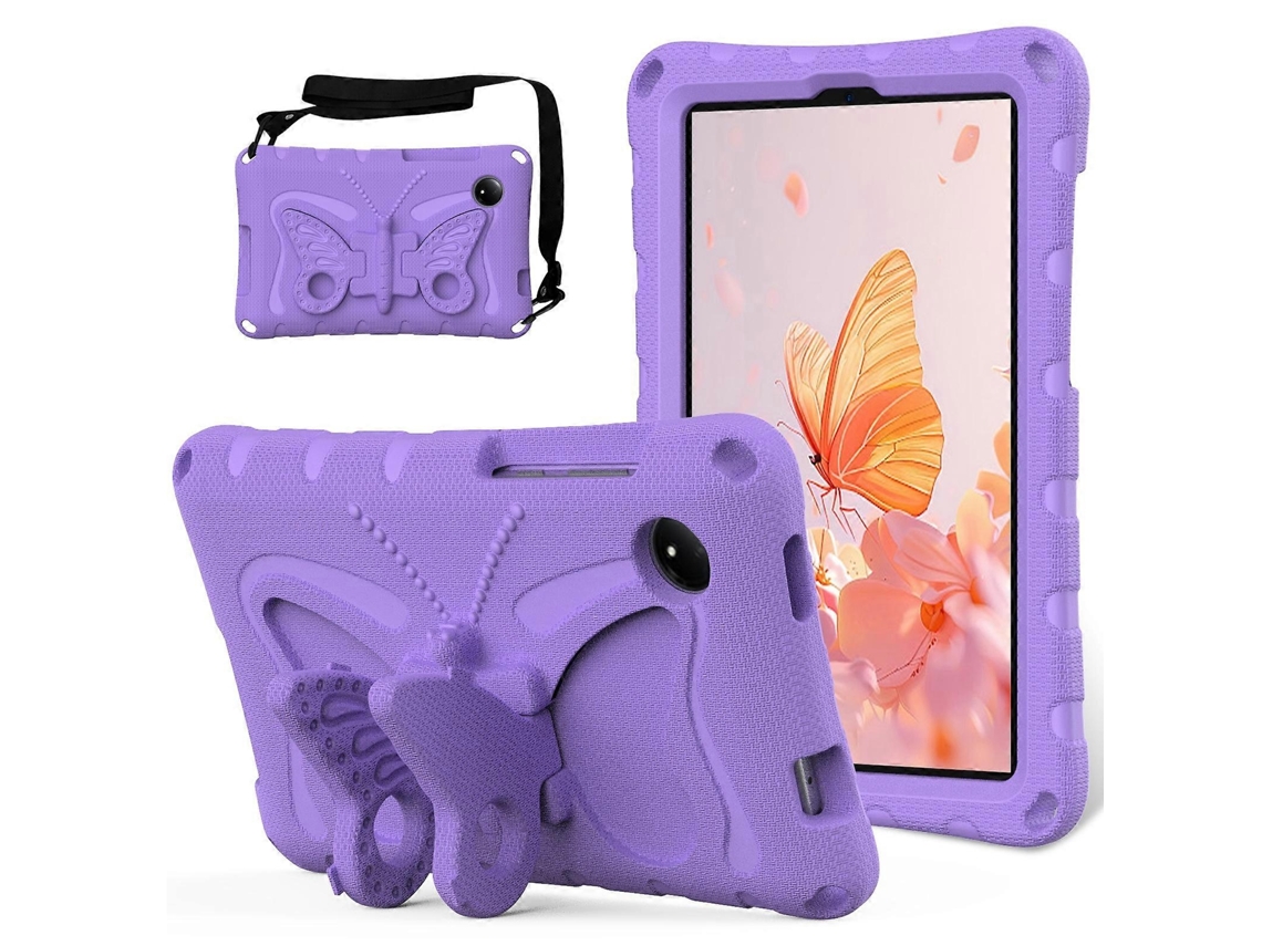 Capa Infantil Eva Com Suporte Para Xiaomi Redmi Pad Se 4g 8,7 Polegadas, Vermelho Elysve