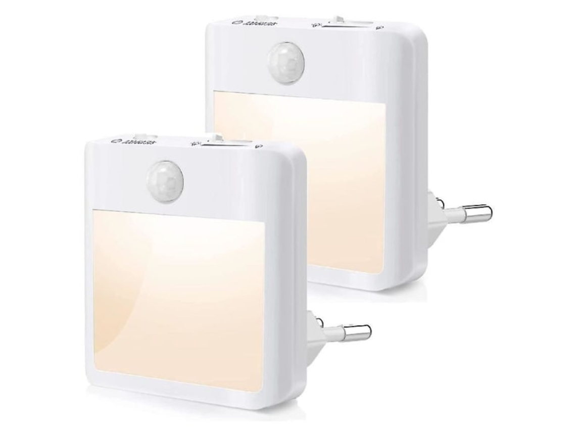 Conjunto De 2 Luzes Noturnas Com Sensor De Movimento, Liga/desliga Automático, Luz Noturna Infantil Branca Natural 4000k, Autoadesiva Para Armários