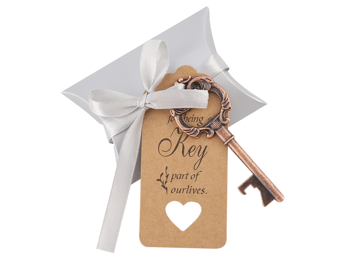 Abridor de Garrafas Chave Bronze Vintage