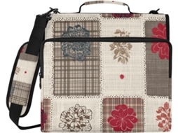 Conjunto Boho Chic de 3 aros, 1, 5 alças com alça superior e de ombro removíveis, diversas bolsas com zíper ou tamanho médio.