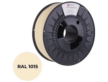 Filamento Linha Premium Petg Ivoire Transparente Ral1015 C Tech