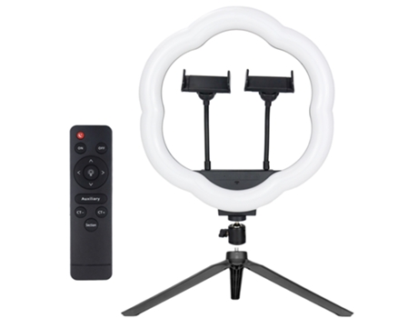 Led O-Ring para 2 Telemóveis em Flor RBG LED Lc-318Rgb Preto