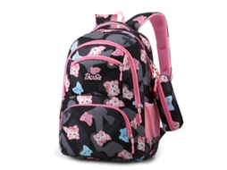 Mochila Com Estojo De Duas Peças, Bolsa Escolar Preta
