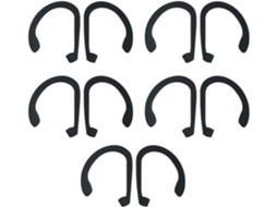 Mikikit Crochês Oreille Anti - Perte Silicone 5 Pares Suporte Para Oreillettes Sans Fil Acessórios Pratiques