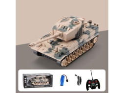 Tanque de guerra militar MDUG com controle remoto, som, luz e música, modelo recarregável.