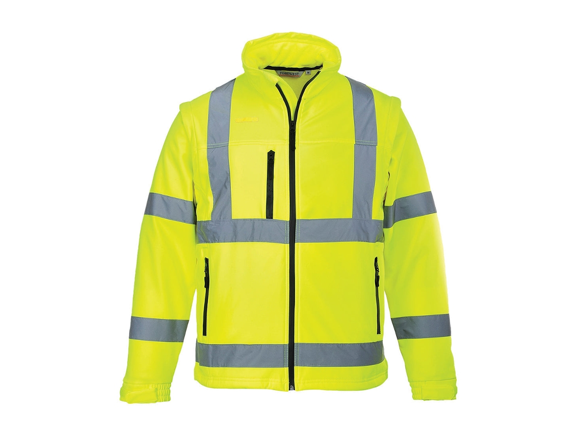 Softshell 2 Em 1 De Alta Visibilidade - Ideal Para Condições Adversas Laranja / Xs