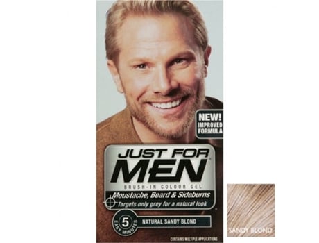 Coloração Barba Just For Men 2 X 14,2 G Sem Amônia Ação Rápida Em 5 Min Cor Natural
