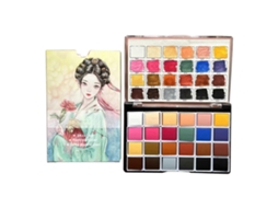 Tinta Aquarela Profissional 24 Cores Glitter Aquarela Tintas Aquarela Sólida Conjunto Para Pintura Em Papel Madeira Pedra Olysi Shop
