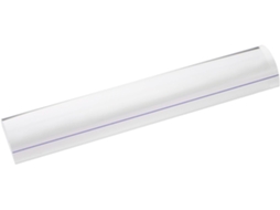 Régua de aumento Zerodeko de 16 cm em acrílico transparente com lente e guia para leitura de manuais, livros e Bíblias.