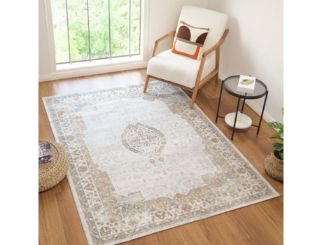 Tapete LIVABLISS Lavável na Máquina Multicolorido/Castanho 160x213