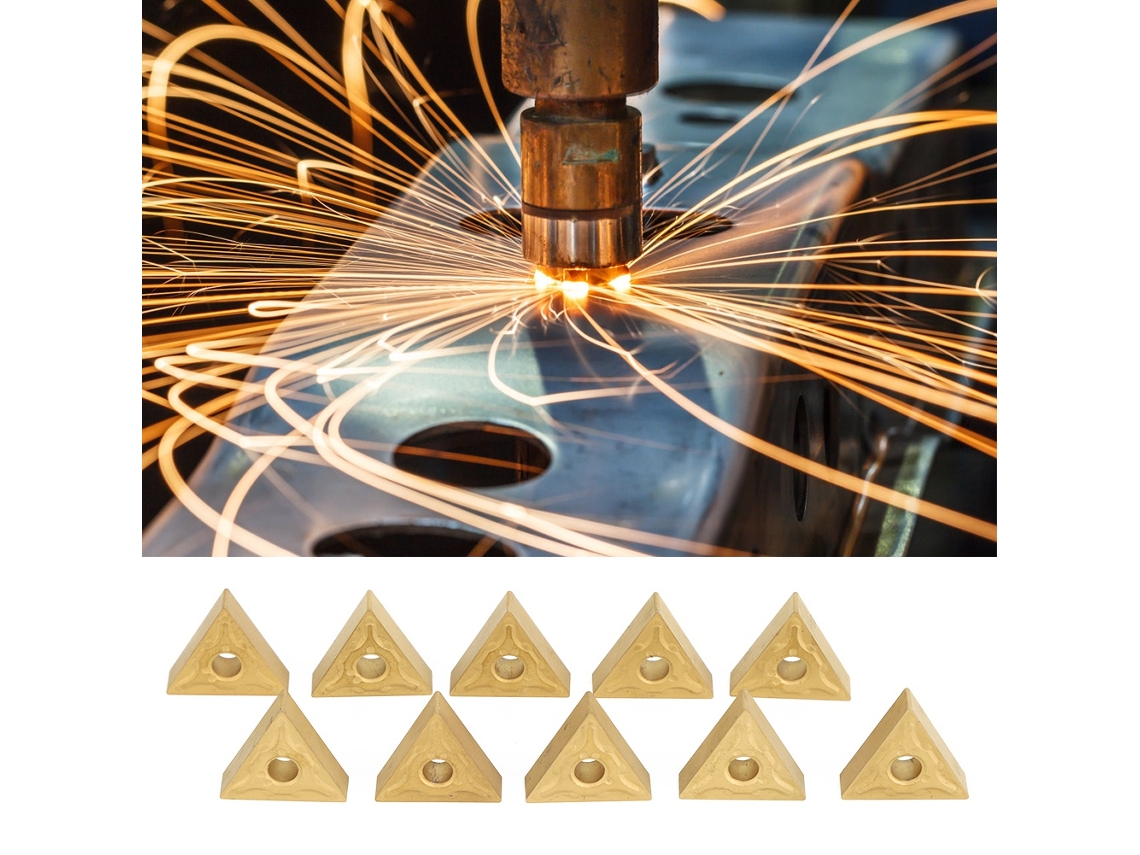 Laxiscreed Inserções Cnc Triangulares Para Usinagem De Aço, Dupla Face