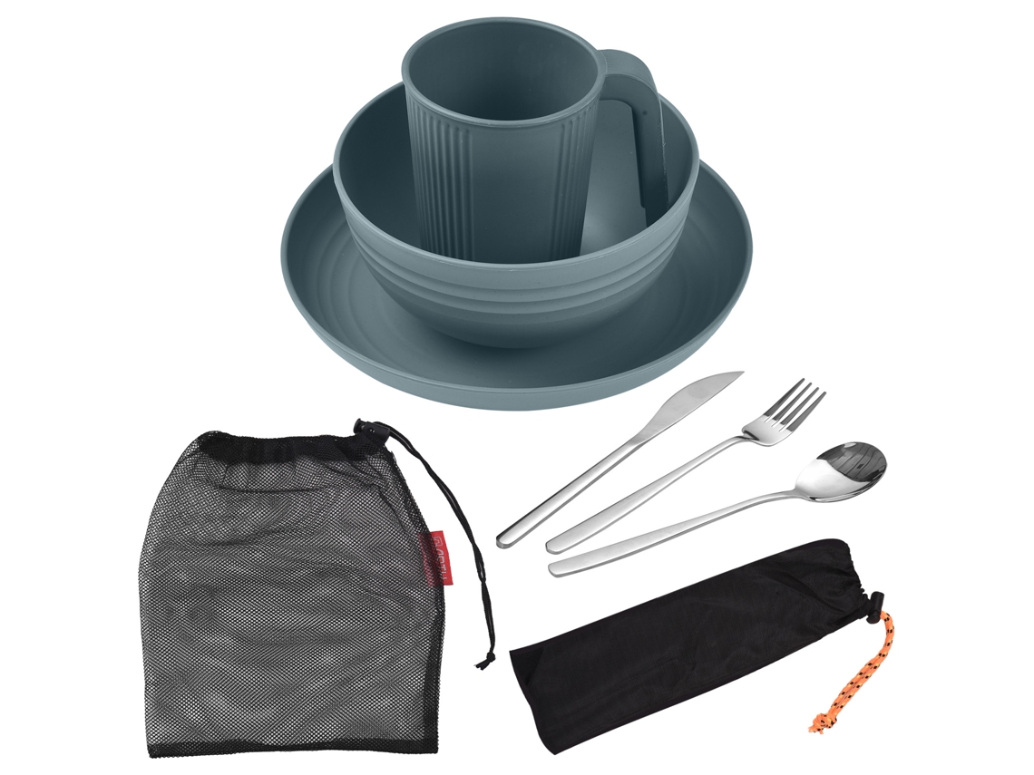 Conjunto de Utensílios de Camping Portátil 1 Pessoa