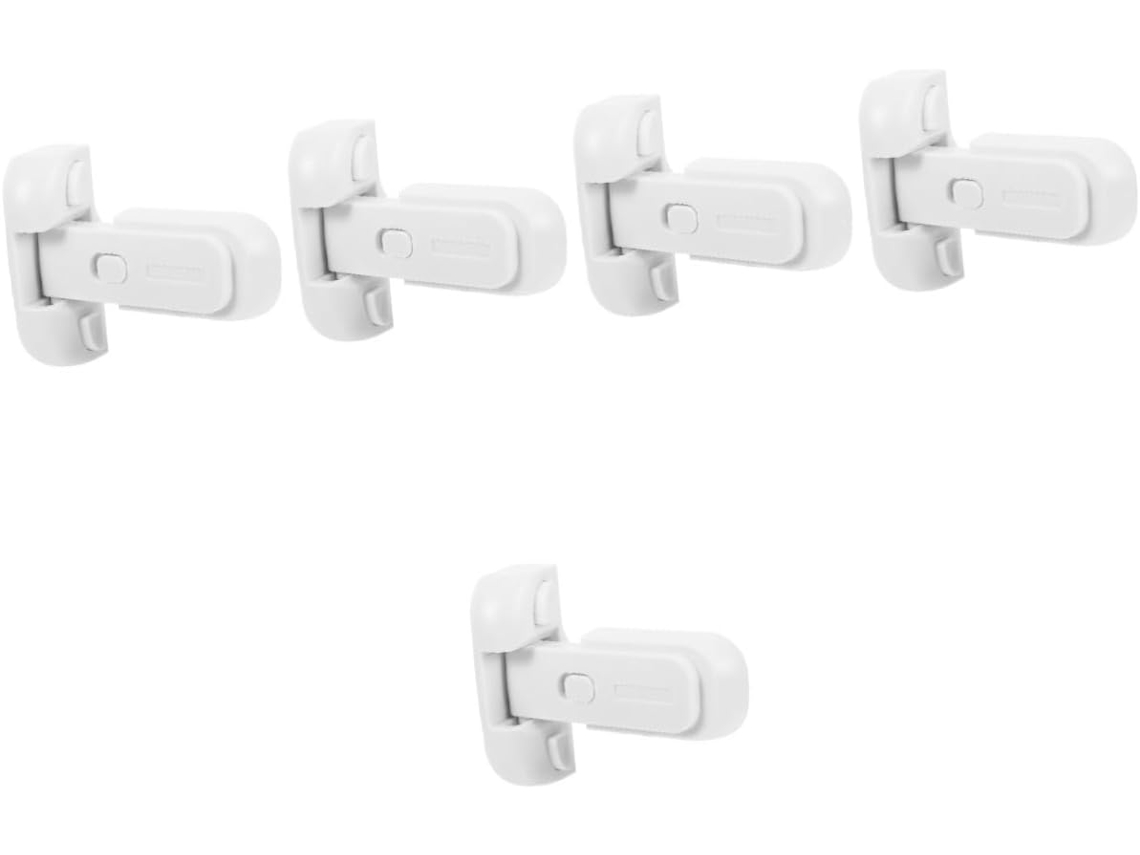 Conjunto De 5 Travas De Segurança Adesivas Para Geladeira, Para Meninos E Meninas