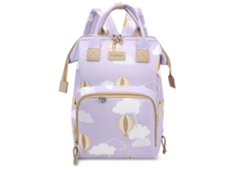 Mochila De Maternidade Portátil Grande Capacidade Bolsa Para Mãe E Bebê Multifuncional Mochila De Viagem De Ombro Roxa Yunzii