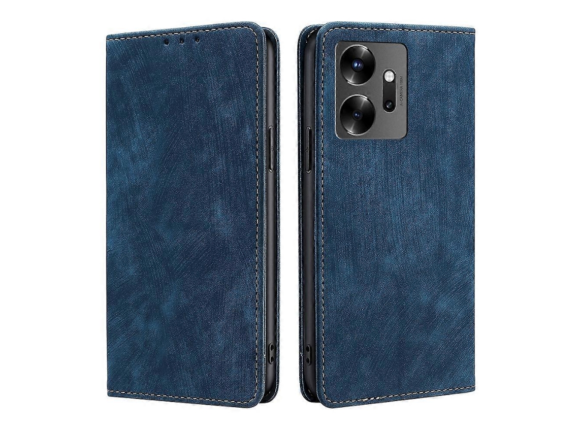 Capa De Couro Magnética Com Escova Antirroubo Rfid Para Infinix Zero 20