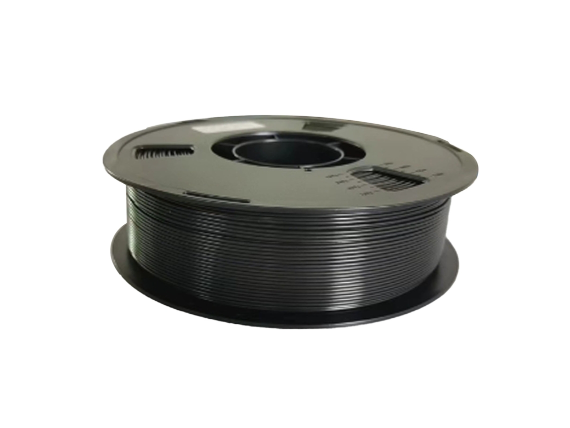 Fio Pla Para Impressora 3d 1,75mm, 330m Preto, Sem Enrolamentos, Adesão Forte