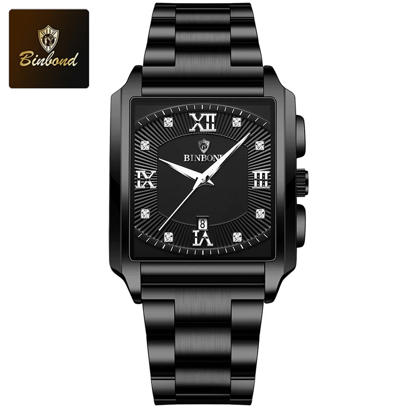 Relógio de Pulso MDUG Casual Quadrado com Pulseira Larga e Relógio de Quartzo