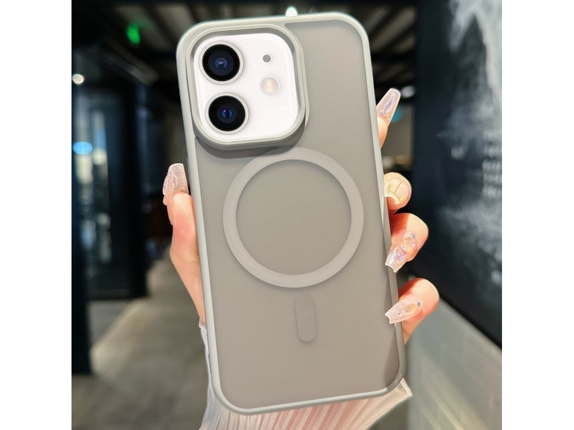 Capa Transparente Híbrida Para Iphone 11 - Tpu E Pc Com Magsafe - Cinza