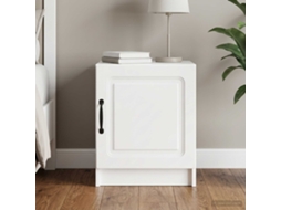 Vidaxl Armário De Cabeceira Branco Brilhante 43 X 34,5 X 47 Cm