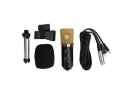 Cabo 3.5mm Macho Mini Xlr 3pin Profissional Dourado Microfone Câmera S/MARCA