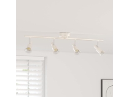 Vidaxl Foco De Teto Com Holofotes Níquel 70 X 9 X 12,5 Cm Aço