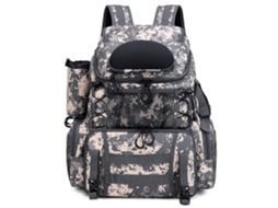 Mochila de Pesca com 4 Caixas e Capa Impermeável