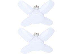 Luminária De Teto Led Ftvogue Em Formato Ventilador Garagem