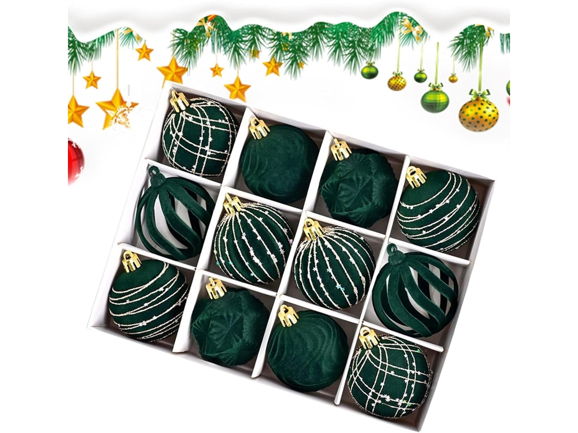 Bolas De Natal Macias E Inquebráveis, 6,1 Cm
