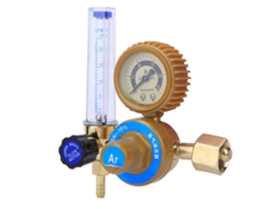 Regulador de fluxo com manômetro para argônio e CO2, peças para soldagem MIG/TIG.
