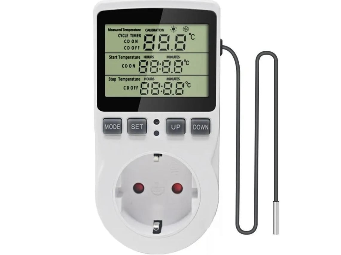 Tomada Termostato Temporizador Inteligente Lcd com Timer