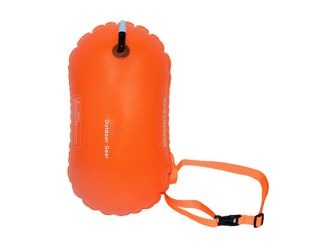 Balão De Natação Individual Fácil De Inflar 8kg 48x29cm Laranja Vitalidade Com Material Pvc Durável