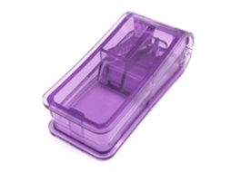 Cortador de Tabletes LAXISCREED Aço Inox com Protetor Roxo