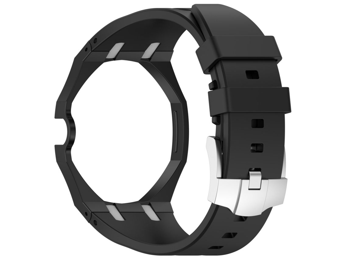 Bracelete Desportiva em Silicone para Swatch Royal Pop com composição Preto HEXINYIGJLY (posição Das 3 Horas)